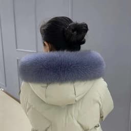 Real Fox Fur Collar For Coat Hood Decors Women Men Winter Luxury Fur Scarf Genuine Female Furry 100% Natural Fur Scarves Shawls