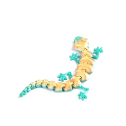 3D Printed Movable Joint Mini Lizards Desktop Gecko Ornaments Random Color Fidget Toy Flexible Desk Decor Toys for Kid and Adult