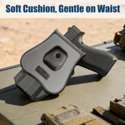 OWB Holster for Glock 43 43X 48 (MOS & Rail Versions),Also Fit G43X MOS,Level II Retention Outside Waistband Holster,Right hand