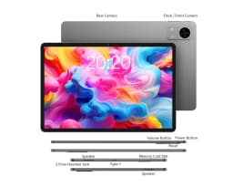 Teclast M50T 2026 10.1-inch IPS Tablet, Gemini AI, Android 16, Max 32GB RAM (4GB+28GB Virtual), 128GB ROM, A537 Octa-Core CPU, 7000mAh Battery, Type-C, Supports microSD up to 1TB & Wi-Fi 6
