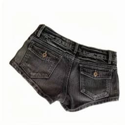 American Y2K Retro Graffiti British Flag Short Jeans Harajuku Women's Washed Denim Shorts Tight Low Waist Shorts