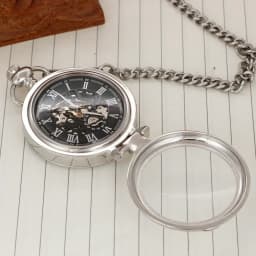 Cool Industrial Style Silver Mechanical Hand Wind Pocket Watch Roman Numeral Skeleton Vintage Pendant Clock Woman Man Watch