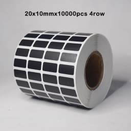 1Roll Coated Paper Sticker Adhesive Paper Black Tag Waterproof Package Label Blank Price Print Supplies Stationery Sticker
