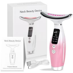 New EMS Micro-current Neck Face Beauty Device 7 Color Facial Massager for Enhanced Face Neck and Shoulder Care with Vibrating