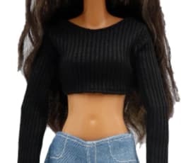 New 30cm 1/6  stripes shirt  skirt Daily Wear Accessories Clothes for Barbies doll