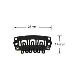100Pcs Hair Clips with Back Rubber 32mm/28mm Wig Comb Clips Metal Snap Clip Wig Accessories for Hair Extensions DIY