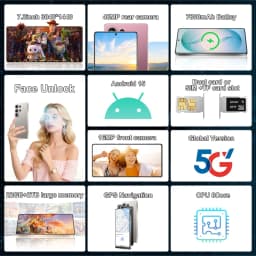 K-Touch Mobile Phones C26 Ultra Smartphone Android 15 Cell Phone 7.3 Inch 16+48MP 22GB+2TB 7800mAh 5G Dual SIM Face Unlocked Cellphones For Men Women Gifts