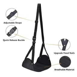 Foot Rest Airplane Footrest Made with High Quality Foam Portable Travel Footrest Carry-On Foot Rest Adjustable Height Foot Rest
