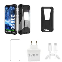 Unihertz 8849 Tank 3 Pro Rugged Mobile Phone 5g with 480P 100 Lumens Projector 200Mp Camera 512Gb Rom 23800Mah 120W Fast Charging Android 15 Nfc