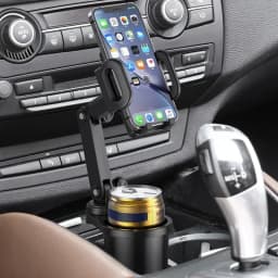 Car Cup Holder Mount Expander with Car Cell Phone Holder 360 Rotation Cup Holder Expander Smartphone Auto Interior Accessories