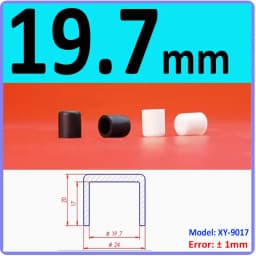 3mm-60.5mm Black/White Silicon Rubber Caps Blanking End Cover Protectors For Round Pipe/Furniture