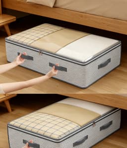 1pc Under-bed Storage Bag for Clothes / Large Capacity Dust-proof Storage Bag