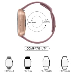 Soft Silicone Strap For Fitbit Versa 1/Versa 2/Versa 3/Versa 4 Band Bracelet For Fitbit Versa Lite/Sense/Sense 2 Strap Wristband