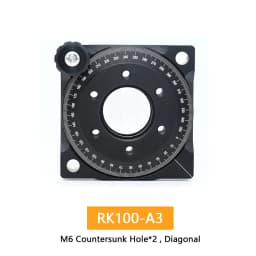 Rotation Mount 360 Degree Indexing Table Optical Adjustment Mirror Frame Fixed Wave Plate Polarizer Compatible SM1 For RK100-A