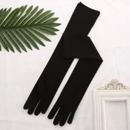45cm Long Women Elasticity Matte Spandex Dance Performance Long Bride Wedding Mitten Halloween Party Cosplay Princess Glove P26