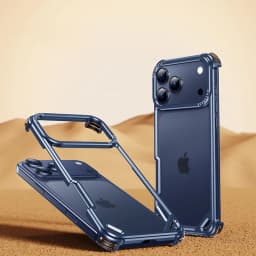 Eary Frameless Case for iPhone 18 17 Pro Max Air for Magsafe Metal Shockproof Protective Phone Cover Aluminum Anti-Drop Bumper