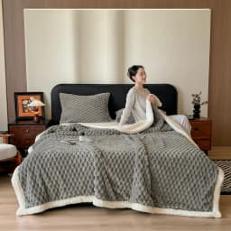 Thick Turtle Velvet Warm Autumn Winter Blankets for Bed Fluffy Soft Double Layer Plush Blanket Grade A Sherpa Fleece Sofa Throw