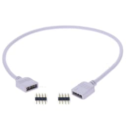 4 Pins RGB LED Tape Connector 1 to 1 2 3 4 5 Plug Power Splitter Cable 4pin Needle Female Connector Wire for RGB Led Strip Light