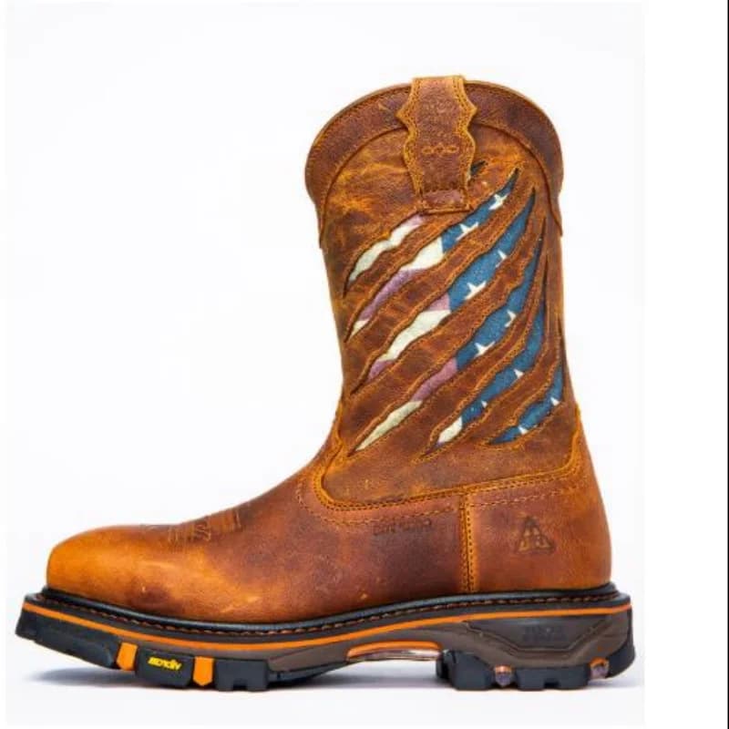 New Classic Denim Boots V-bottom Genuine Goodyear Handicraft Men's Boots Round Head Locomotive Boots Zapato De Hombre 35 48