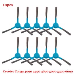 For Cecotec Conga 4090 4490 4690 5090 5490 6090 Robot Vacuum Cleaner Side / Soft Roller Brush Mop Cloth Rags Wheel Accessories