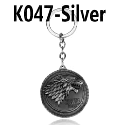Dragon House Keychain Targaryen Dragon Shape Keyring for Fan Collection Accessories Friends Gift