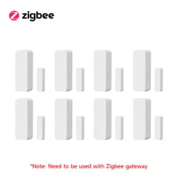 WiFi Zigbee3.0 2MQTT Smart Door Window Sensor, Tuya Security Alarm Detector, Open/Closed Monitor Works with Alexa Smart Life