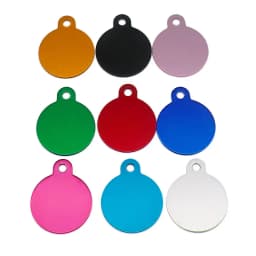 100Pcs Anodizing Aluminum Dog Tag Name Dog ID Tags for Dog Collar Personalized Pet ID Dog Name Tag Customized Engraving