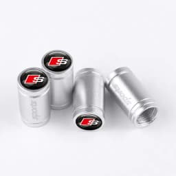 4Pcs For Audi Sports A4 B5 B6 B9 A1 A3 8L A6 C5 C7 Q3 Q5 Q7 Car Tire Tyre Valve Dust Caps Stem Covers Car Wheel Air Valve Cover