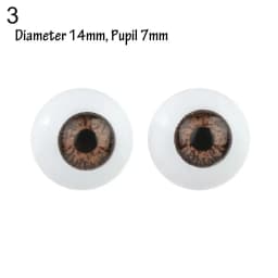 Doll Eye Accessories Doll Eyechips Doll Rolling Eyeballs DIY Doll Eyes Simulation Active Eyeball with Eyelashes