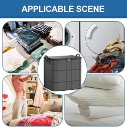 1pc Large Capacity Clothes Storage Bag Stackable Blanket Storage Bags Storage Containers For Organizing Bedroom Closet Clothing