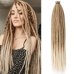 24 Inch Synthetic Dreadlock Hair Extensions 5 Strands/Lot Hippie Dreads Colorful DreadLoc Reggae Style Crochet Braids