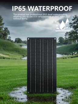 ELEGEEK 16W-160W Mono Flexible Solar Panel USB 5V DC 12V W/ 60A Controller Type-C for Phone 12V Battery Camping