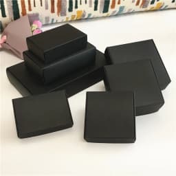 50Pcs Paper Cardboard Gift Boxes Jewelry Packaging Boxes Carry Case Jewelry Accessory Packaging Handmade Gifts Display Boxes