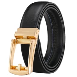 3.5cm Belt for Men Automatic Genuine Leather Belt Men Leather Ratchet Adjustable Real Ratchet Leather Dress Designer