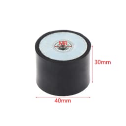 M4 M5 M6 M8 Female Thread Rubber Shock Absorber Anti Vibration Pad Damper-Metal Silentblock Type DD Rubber Mount Flat Base Block