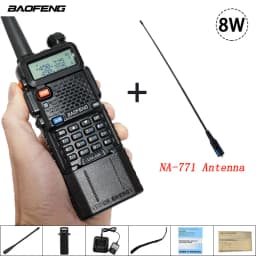 BAOFENG Walkie Talkie UV-5R Upgraded Version Enlarge Battery Real 3800mAh Support Type-C Charging UV5R Two Way Radios Original