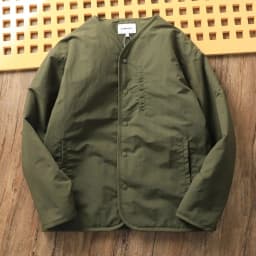 Afashion Men's Winter Thickened Cotton Jacket Lightweight Warm Retro Loose Casual V-Neck Cotton Coat Polyester Fiber Fill Regu
