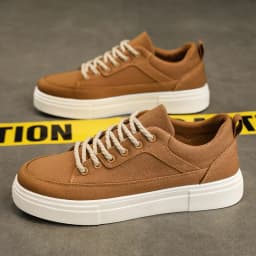 Men's Canvas Shoes Fashion Spring Solid High Top Vulcanized Shoes Men Flat Design Casual Sneakers Man Board Shoes