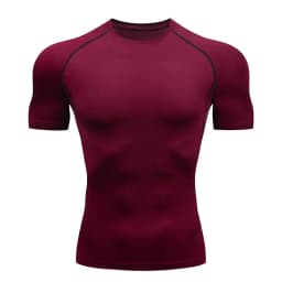 Men's Compression Shirts Summer Short Sleeves Tees T-shirt Gym Workout Fitness Running Tops Undershirts Baselayer Sportswear