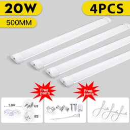 Led Closet Lamp Under Cabinet Light 110V 220V Led Tube Lamp Bar 20W Kitchen Cabinet Led Tube Indoor Lighting For Bedroom Closets