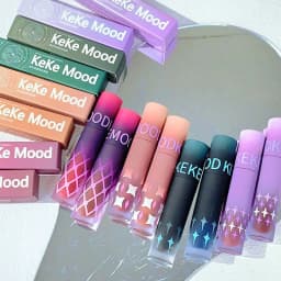 Matte Dark Red Lip Makeup Matte Black Brown Black Blue Gothic Velvet Lip Gloss Waterproof Moisturize Non-stick Cup Lipstick Tint