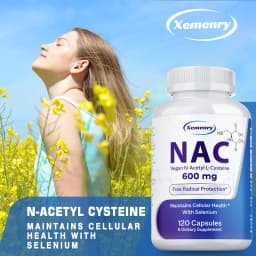 NAC Capsules - Enhances Immune, Promote Liver and Kidney Detoxification & Repair, Respiratory Health