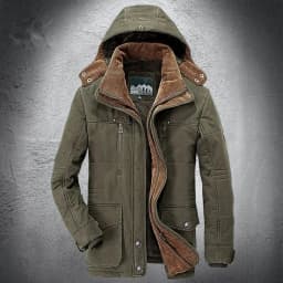 Solid Parkas Male Coat Large Size Clothing Parka Outdoor Men's Winter Jacket Plus Velvet Thick Warm Multi Pocket Jackets