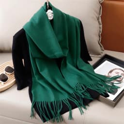 51Color Solid Women Winter Scarf Warm Thicken Cashmere Shawl Outdoor Tassels Pashmina Lady Wrap Windproof Scarves Fashion Luxury