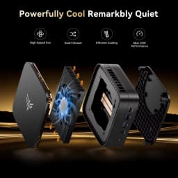 KAMRUI P1 AMD Ryzen 3 5400U Mini PC 16GB RAM 512GB Mini PC SSD Portable Gaming Mini Pc Wifi 5 Bluetooth 4.2 4K Triple Display Windows 11 Pro System Desktop Computer
