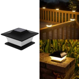 Solar - Powered Outdoor Pillar Lights with Auto On/Off, LED Landscape Lighting for Garden Pathways Fence Patio Posts