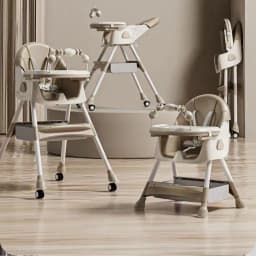 Babyfond Children's Dining Chair Multifunctional Variable Rocking Horse Baby Seat Foldable Recumbable Infant Dining Table