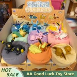 Original Eevee Sleeping Position Series Blind Box Mystery Box Vaporeon Anime Figurines Sylveon Espeon Umbreon Merchandise Gifts