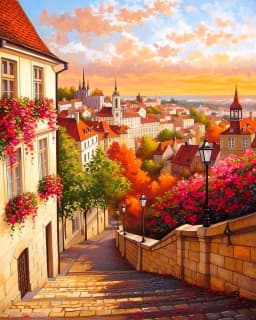 CHENISTORY Diamond Painting Pictures 5D Simple Diy Crafts Drawings With Diamonds Landscape house Crystal Living Room Decoration