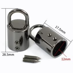 10/20Pcs 11/14mm Metal Buckles Bag Strap End Stopper Buckle Tassel Cap Clasp for Bags Handle Cord Lock Hanging DIY Accessories